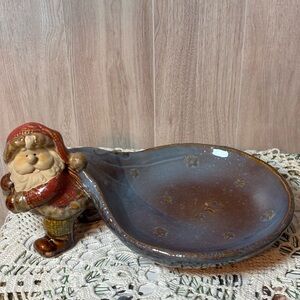 Kirklands Vintage Santa Claus Ceramic Glazed Candy Dish
